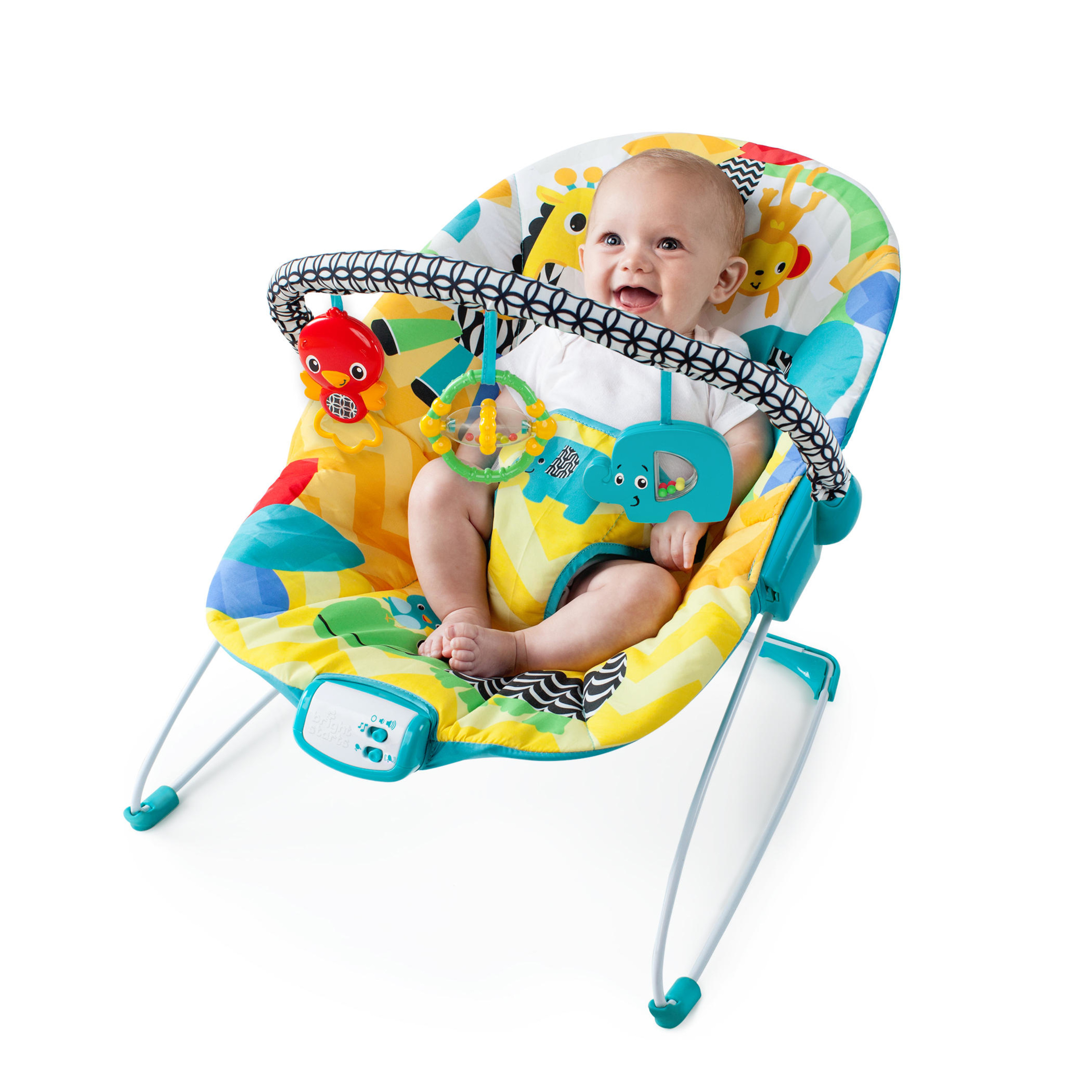 เปลสั่นอัตโนมัติสำหรับเบบี๋ Bright Starts Safari Smiles Bouncer
