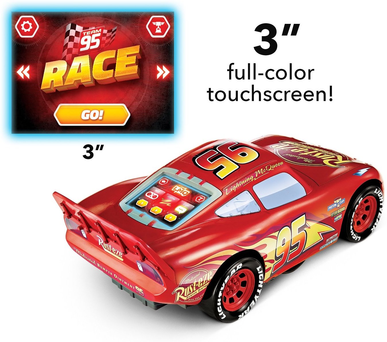 รถบังคับแบบไร้รีโมทสุดเจ๋ง Disney Lightning McQueen Tech Touch Vehicle
