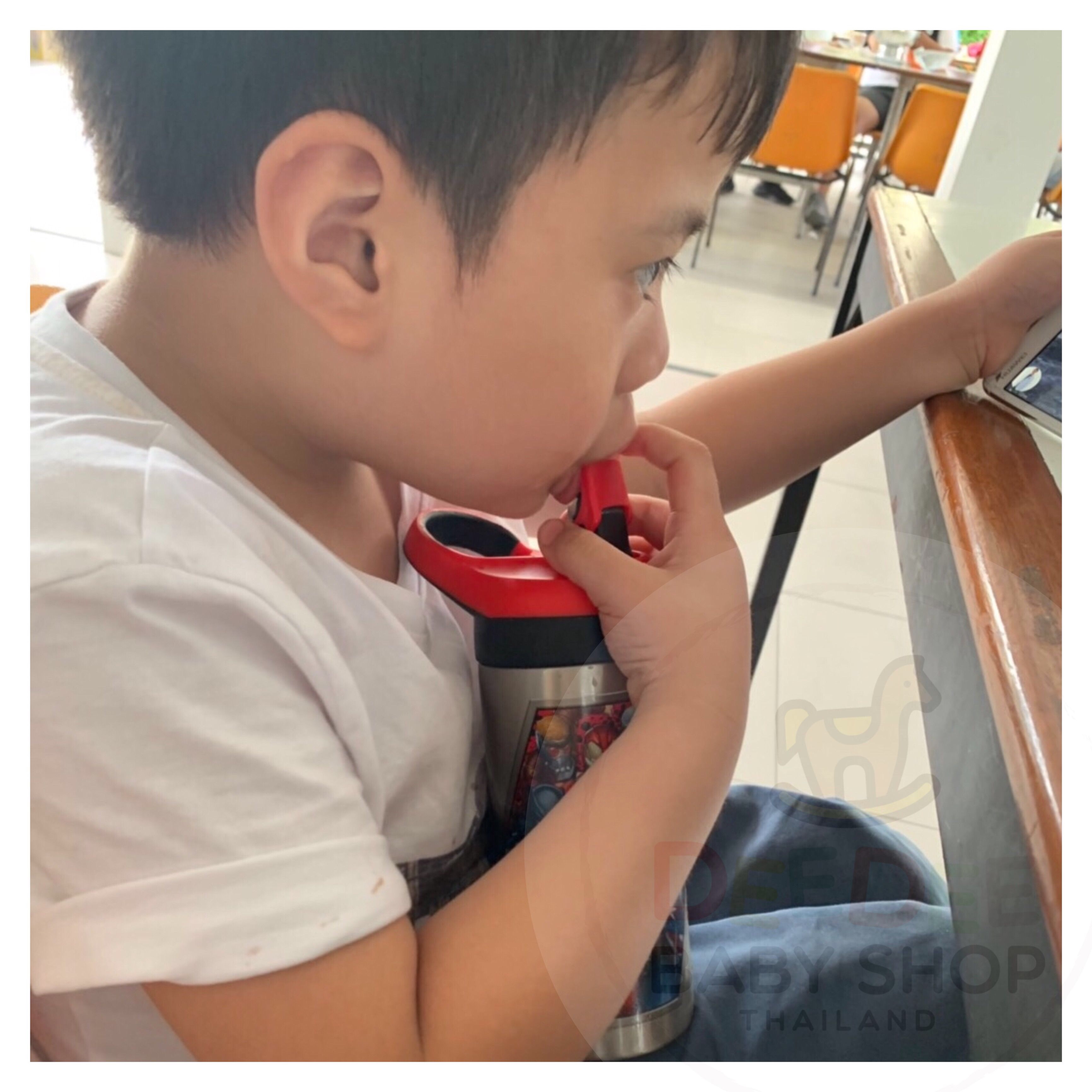 กระติกน้ำเสตนเลสสำหรับเด็ก Zak! PJ Masks 19.5 Oz. Stainless Steel Water Bottle