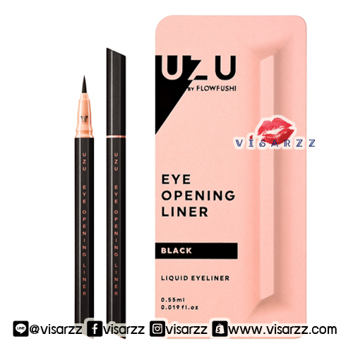 Uzu Eye Opening Liner #Black ใหม่ล่าสุดจาก Flow Fushi เทคโนโลยีใหม่แบบ WP Film เป็นเนื้อฟิล์มที่เกาะแน่น กันน้ำ แต่ล้างออกได้ด้วยน้ำอุ่น และขนแปรงพิถีพิถันที่นุ่มสุดๆ จาก Yamato Takumi