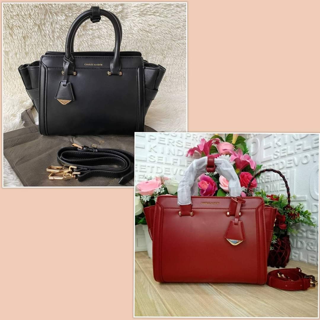 Charles&Keith Classic Structured City Bag (แอดไลน์ ก่อนชำระเงิน)