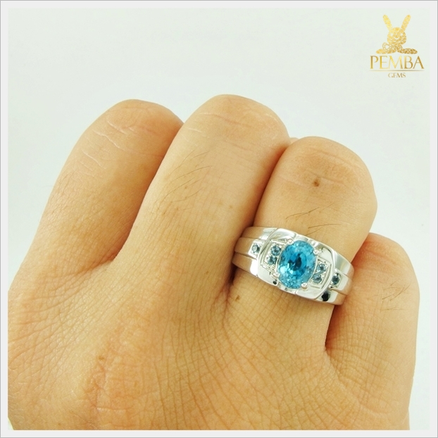 แหวนเพทายแท้ ชุบทองคำขาว ใส่เพิ่มความมั่นใจ แหวนพลอยแท้