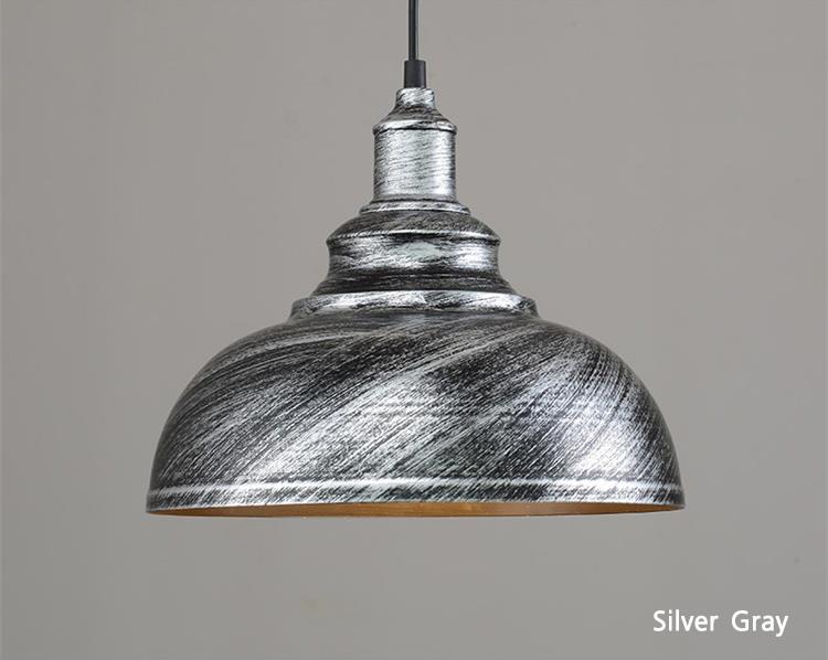 โคมไฟห้อยเพดาน สไตล์อเมริกันวินเทจ สี Silver Gray