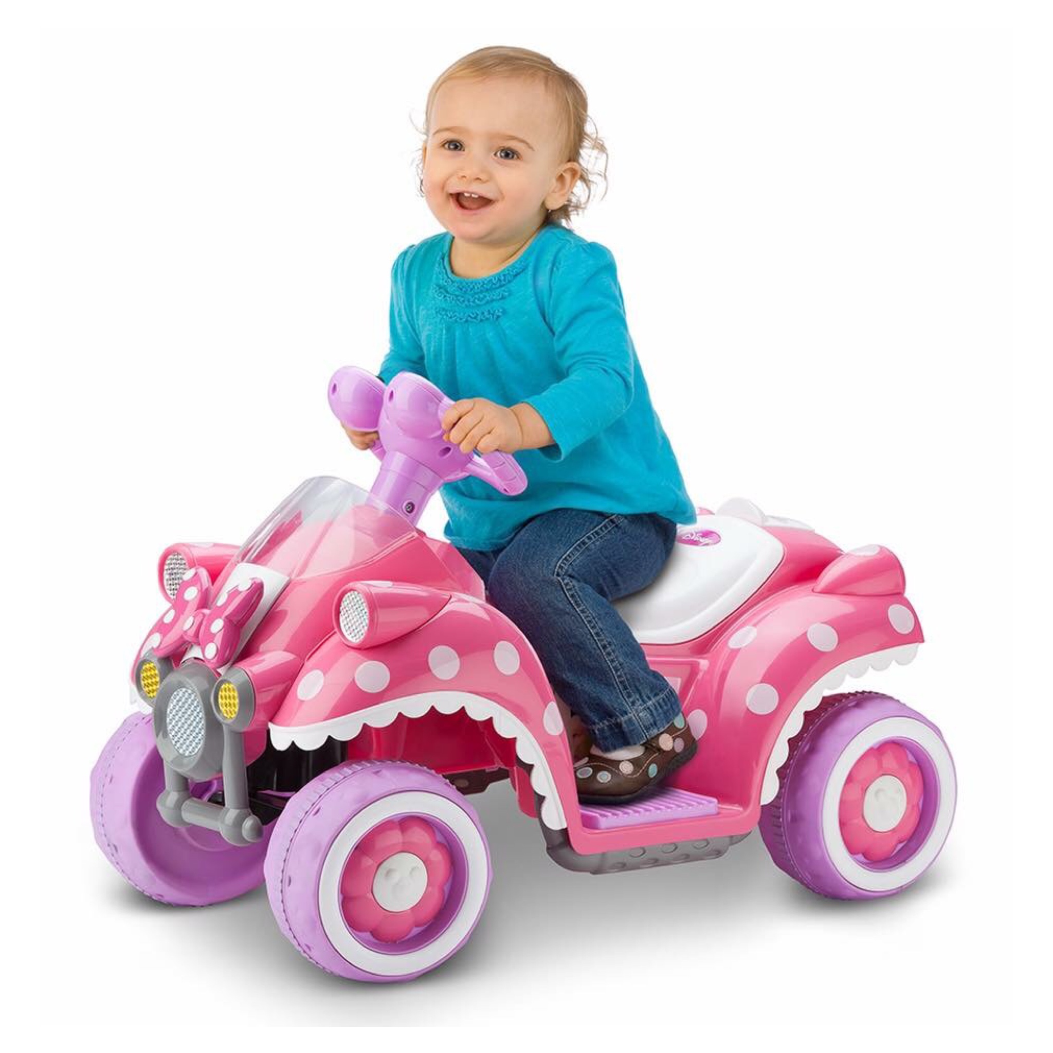 รถแบตเตอรี่สุดน่ารักสำหรับเด็กเล็ก Kid Trax Minnie Mouse Hot Rod Ride-On
