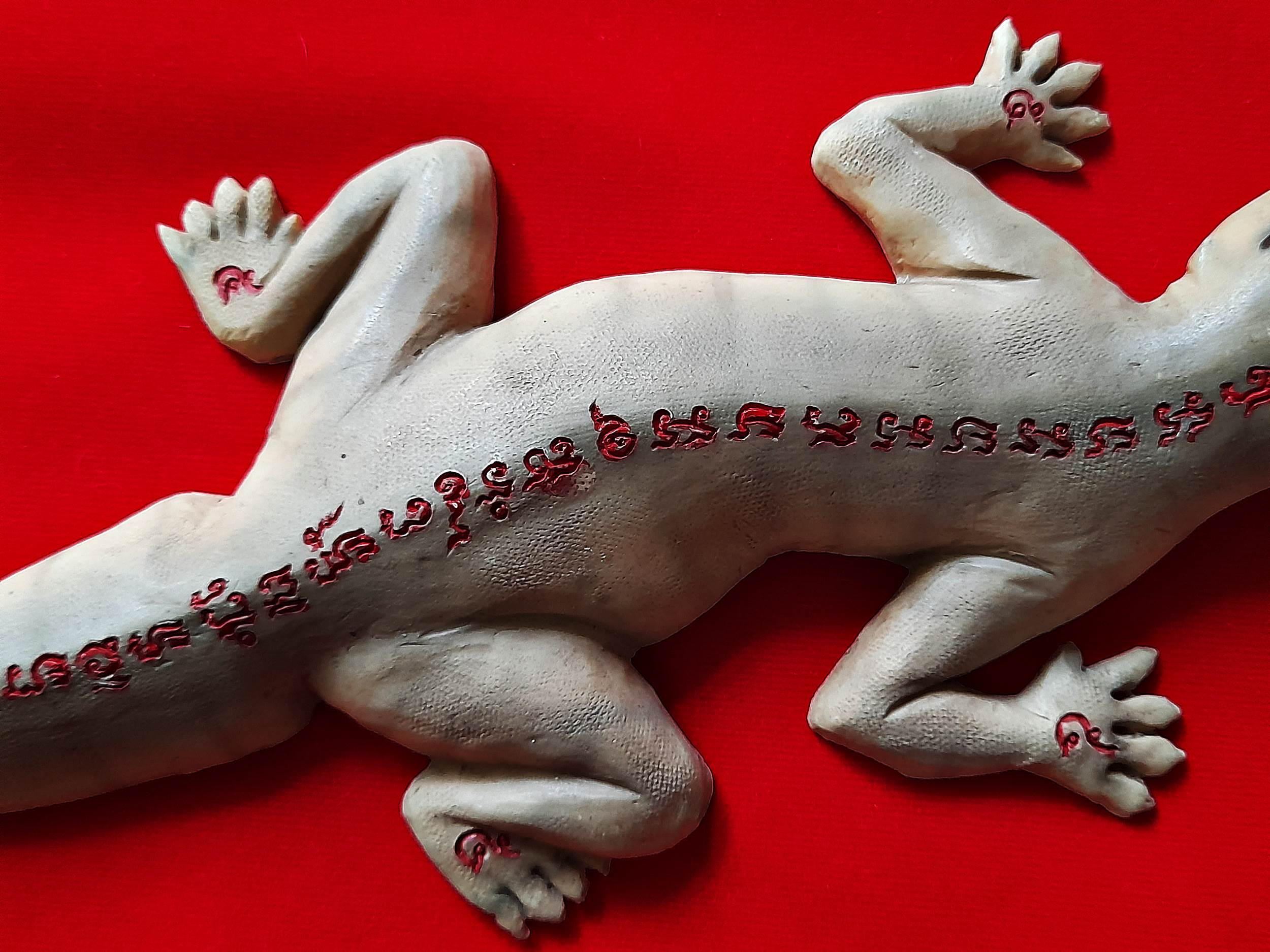 พญา จิ้งจก (ค้าขาย เรียกลูกค้า โชคลาภ เมตตา) (ขนาดใหญ่) เนื้อเรซิ่น (ใต้ฐาน จารยันต์สด) #รับประกันแท้ - หลวงพ่อพิมพ์ (ลูกศิษย์ทัน หลวงพ่อหน่าย วัดบ้านแจ้ง)