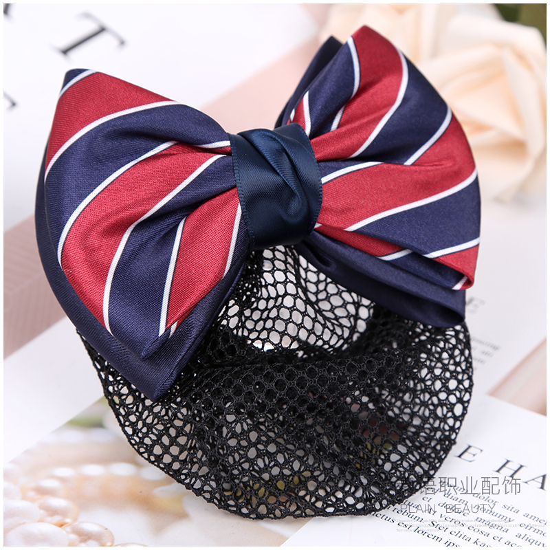 เน็ตติดผม โบว์ติดผม กิ๊ปติดผม โบว์ผูกผม A6211034 สีภาพ