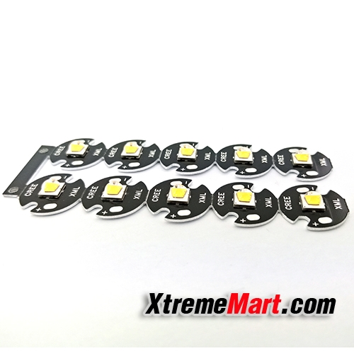 หลอดแสงเหลืองส้ม CREE XM-L2 LED 1052LM Warm White 3000K with 16mm