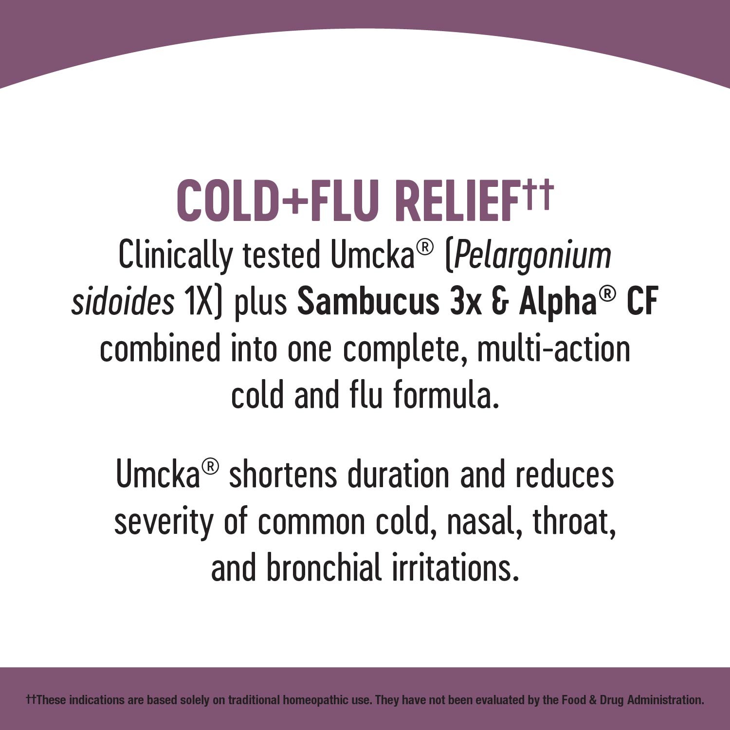 วิตามินบรรเทาอาการหวัดชนิดน้ำ Nature's Way Umcka Elderberry Intensive Cold+Flu Soothing Syrup