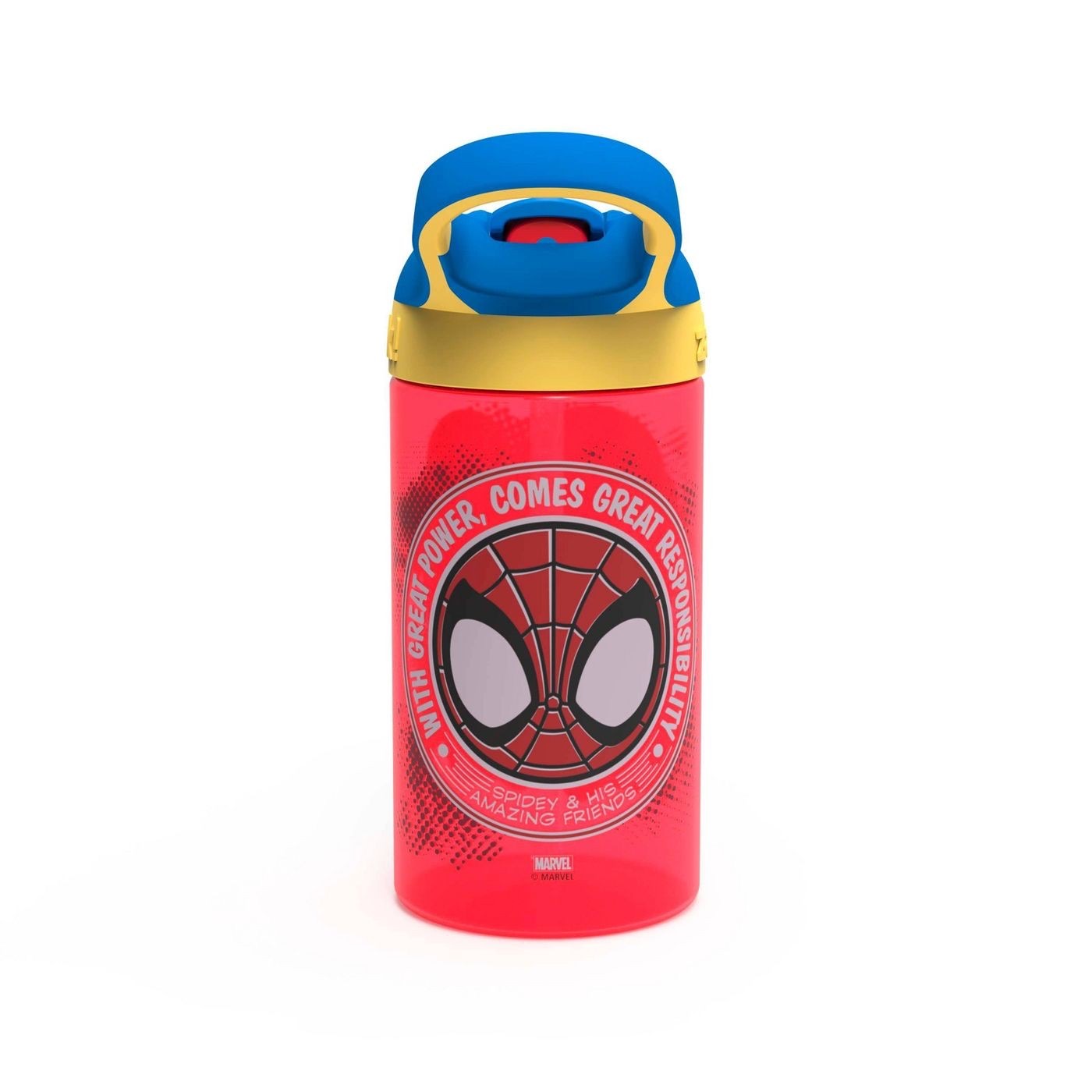 กระติกน้ำพร้อมหลอดดื่มสำหรับเด็ก Zak! Spider-Man 16 Oz. Water Bottle (2-Pack)