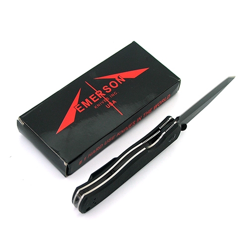 มีดพับ Emerson CQC7 Folding Knife (ใบดำ), Tactical Knife, Camping Knife, outdoor Tools, 7Cr17Mov Blade material, G10 Handle