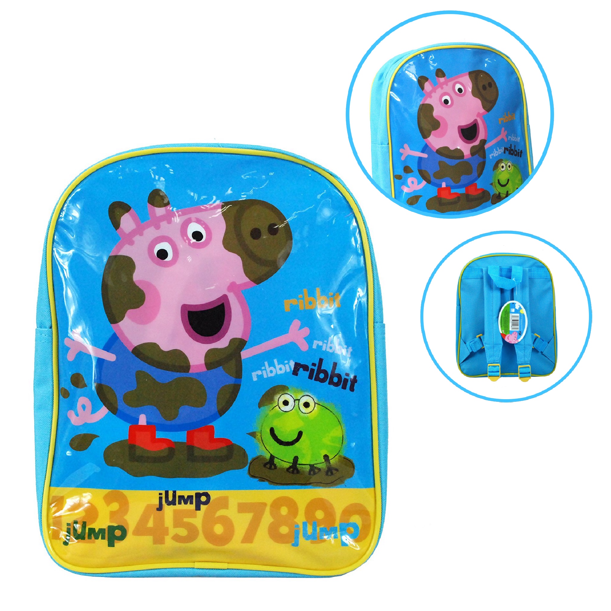 กระเป๋าเป้สะพายหลังสำหรับเด็ก Peppa Pig George Pig Jump, Jump, Jump Basic Backpack for Kids