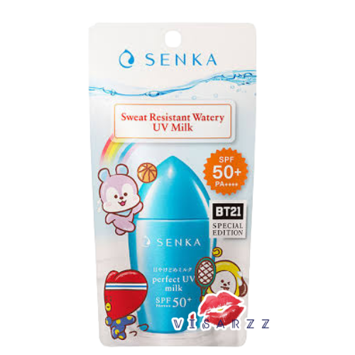 Senka Perfect UV Milk SPF50+ PA++++ เซนกะ เพอร์เฟค ยูวี มิ้ลค์ 40mL กันแดดเนื้อน้ำนม เกลี่ยง่าย บางเบา สบายผิว และเป็นสูตรกันน้ำและกันเหงื่อ
