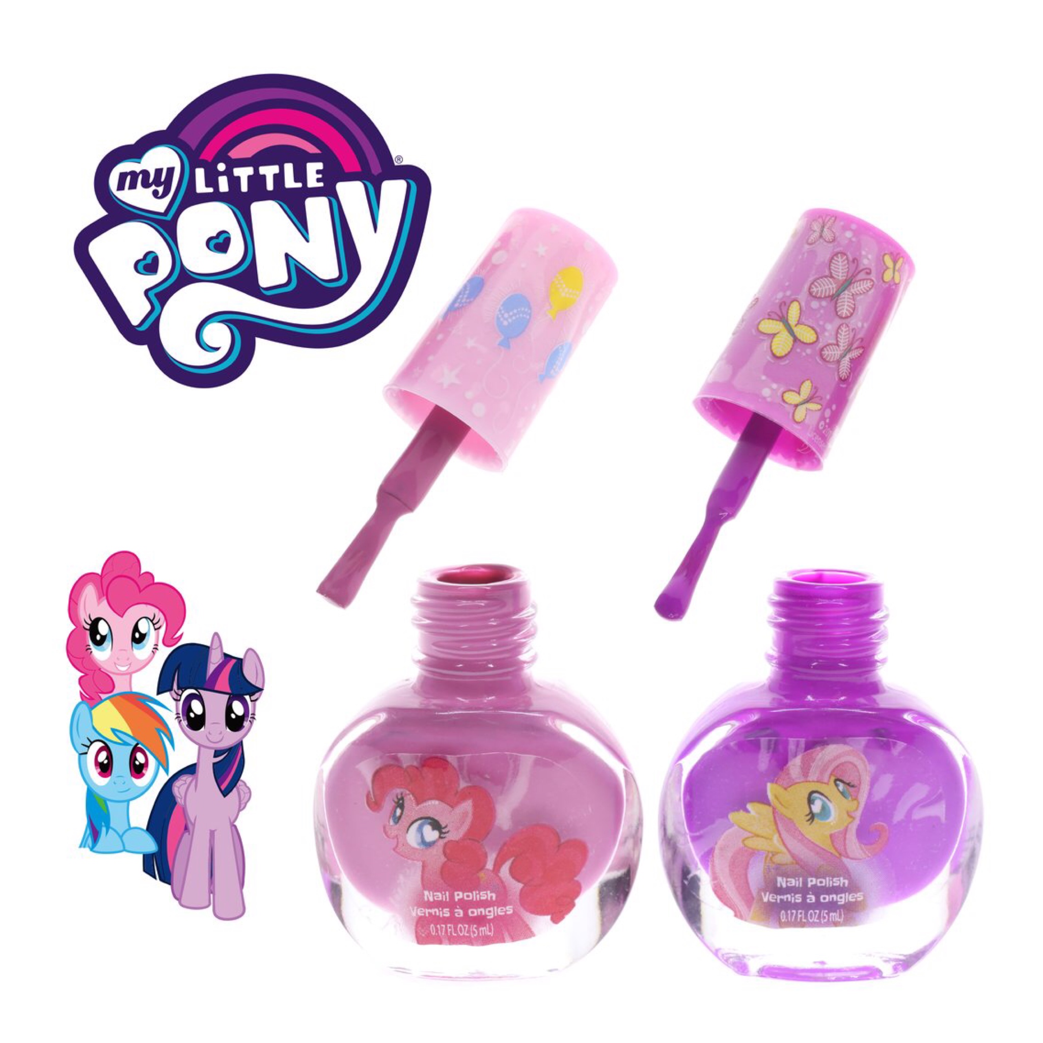 ชุดยาทาเล็บปลอดสารพิษสำหรับเด็ก Townleygirl 2-Pack Nail Polish Set (My Little Pony)