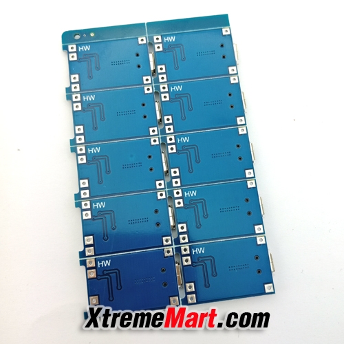 วงจรชาร์จ Ver.2 แบบมีวงจรป้องกัน TP4056 Micro USB 18650 Lithium Battery Module Charger Board (ชิ้นละ)