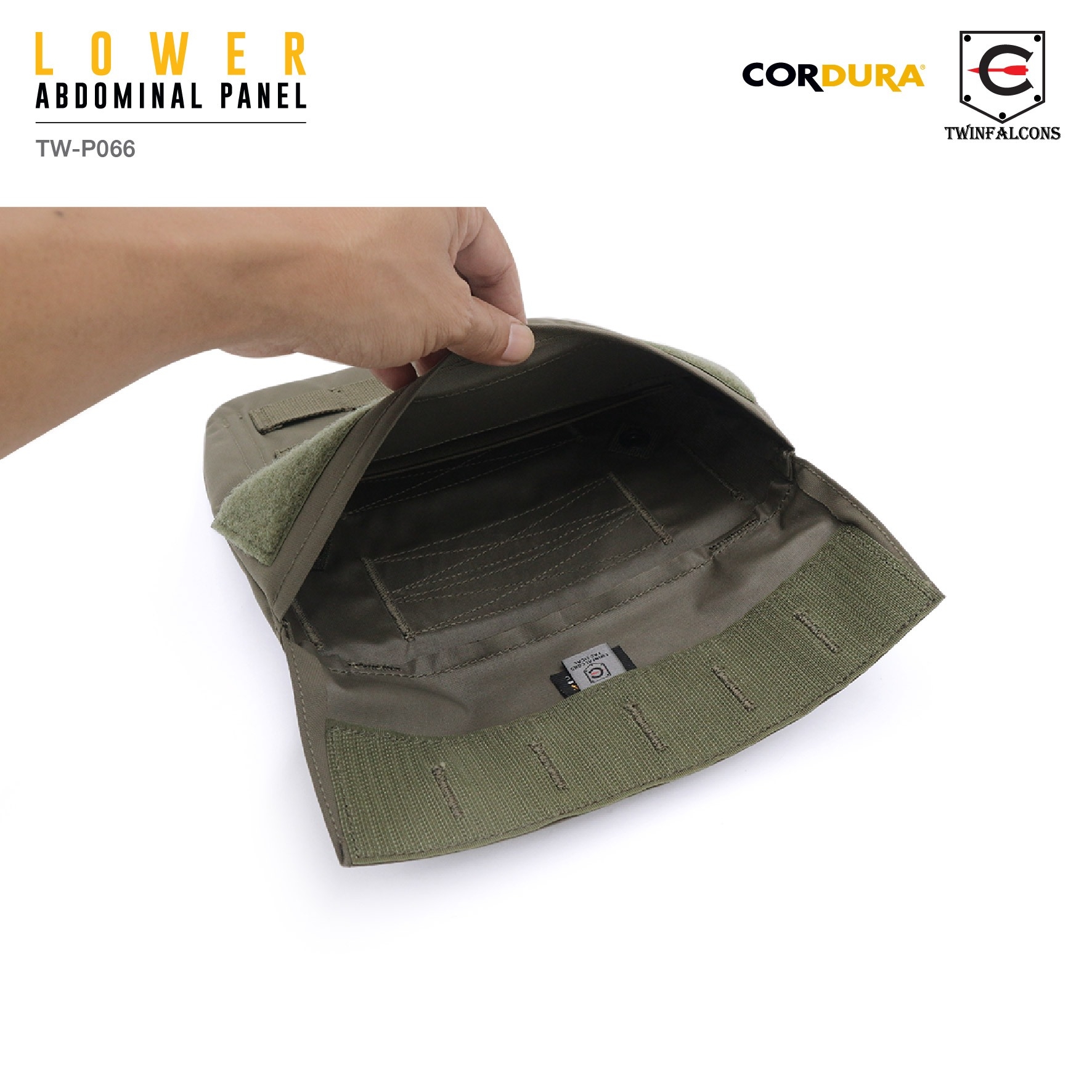 🇹🇭⫸ ซองใส่เพลทขาหนีบ Lower Abdominal Panel ( Twinfalcons ) [ TW-P066 ]