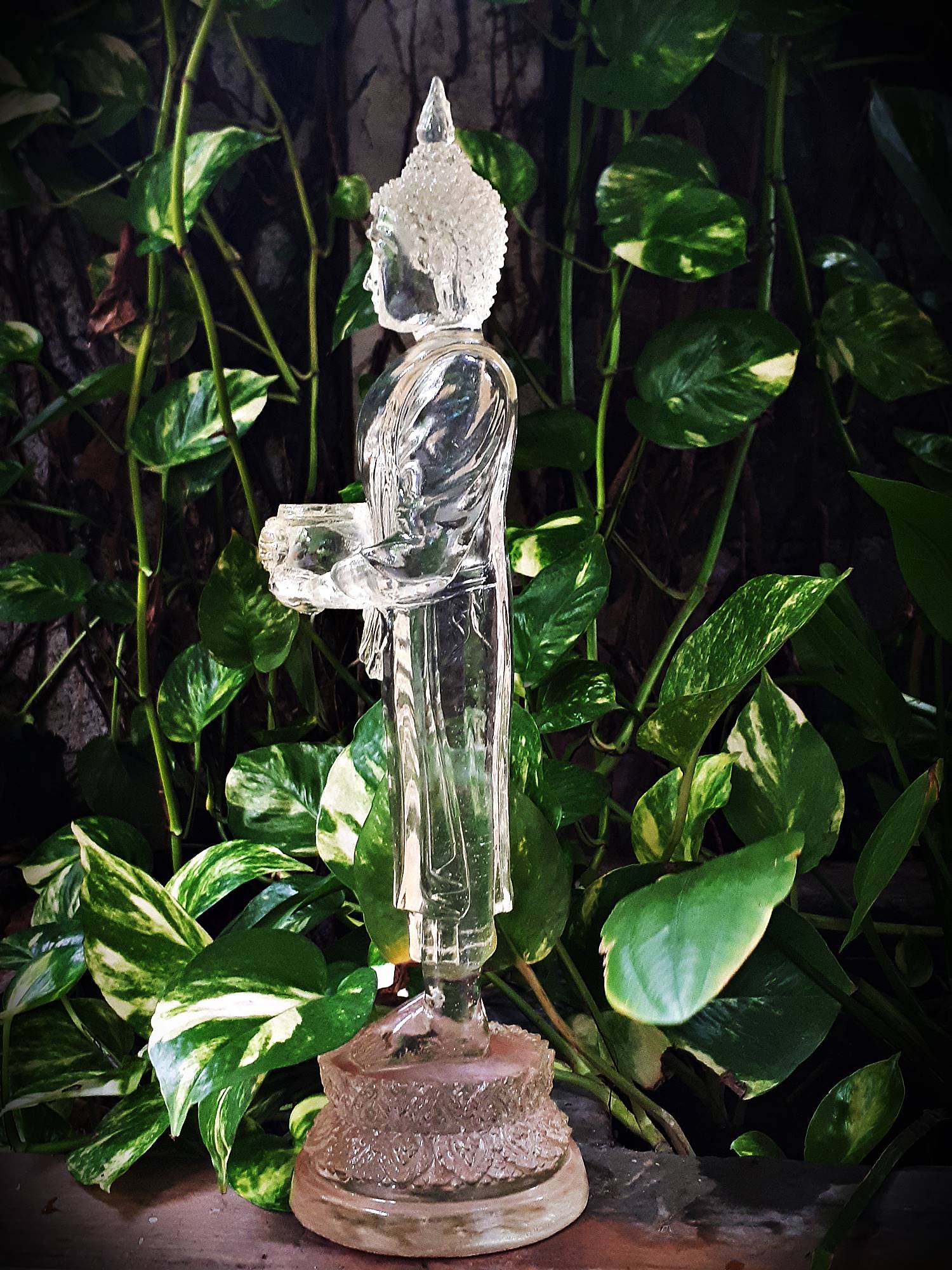 รูปหล่อ หลวงพ่อไหลมาเทมา(พระพุทธรูป สมเด็จองค์ปฐม ปาง อุ้มบาตร) เนื้อเรซิ่นใส - (เข้าพิธีปลุกเสกที่ วัดพันท้ายนรสิงห์) ปี2562 #รับประกันแท้