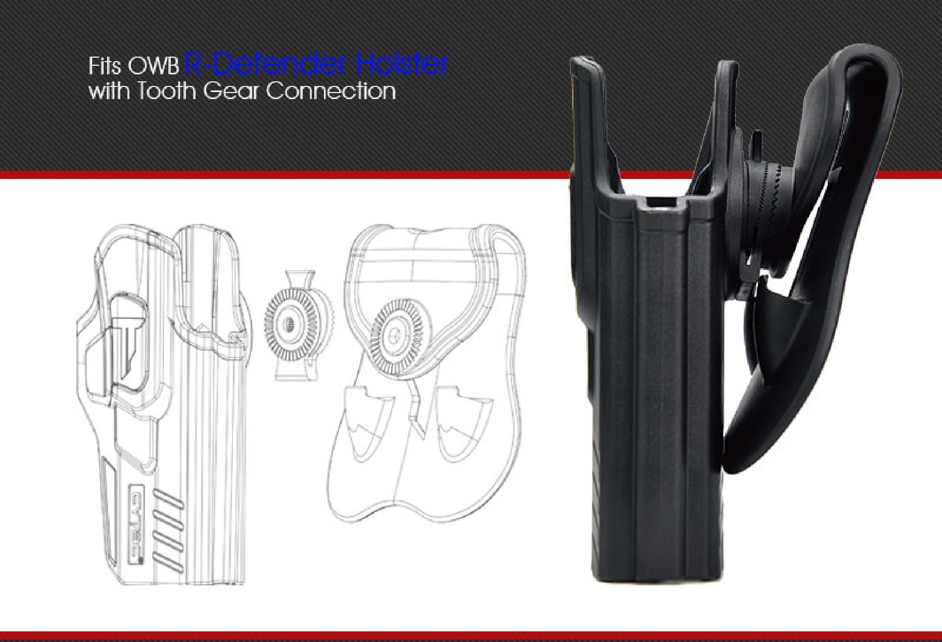 CYTAC thailand ตัวปรับองศา ใช้กับซอง (ปลดล็อคนิ้วชี้) Cytac R-Defender เท่านั้น ! (Angle Regulator)