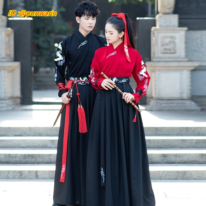 ชุดหนังจีน ชุดซีรี่หนังจีนย้อนยุค จีนดั้งเดิม เครื่องแต่งกายสไตส์จีนย้อนยุค CH6401002 สีภาพ S -4XL