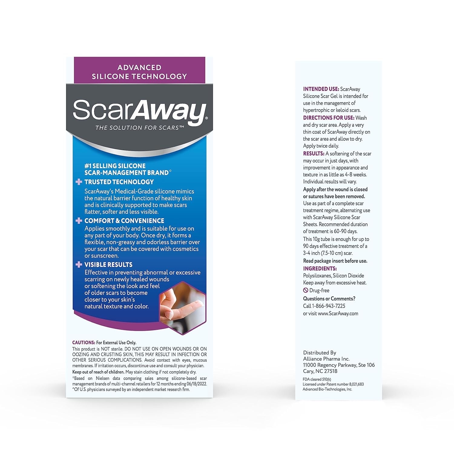 เจลซิลิโคนลดรอยแผลเป็น ScarAway Silicone Scar Gel (10g)