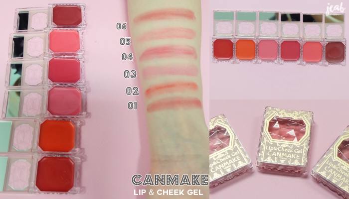 (#01) Canmake Lip & Cheek Gel บลัชออนเนื้อเจล 2-in-1 ตลับเดียวพร้อม! จบทั้งแก้มและริมฝีปาก *จุ๊บ* มาพร้อมกระจกเล็กๆด้านในตลับด้วยนะ