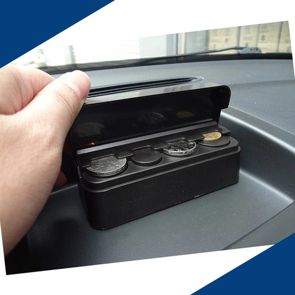 ที่เก็บเหรียญในรถยนต์ autovink กล่องใส่เหรียญ หยิบใช้เหรียญได้สะดวก ไม่หล่นหาย