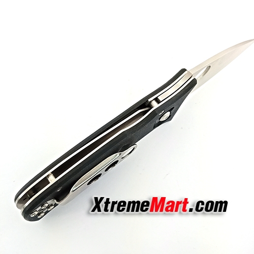 มีดพับ NAVY รุ่น K607 พร้อมซองไนล่อน ระบบ Compression Lock Stainless Steel Folding Knife (สีดำ)