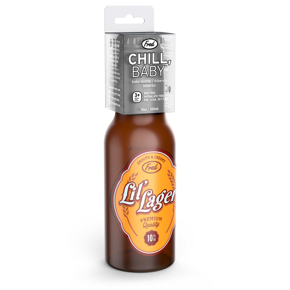 ขวดนมทรงขวดเบียร์ Fred CHILL, BABY Lil' Lager Baby Bottle