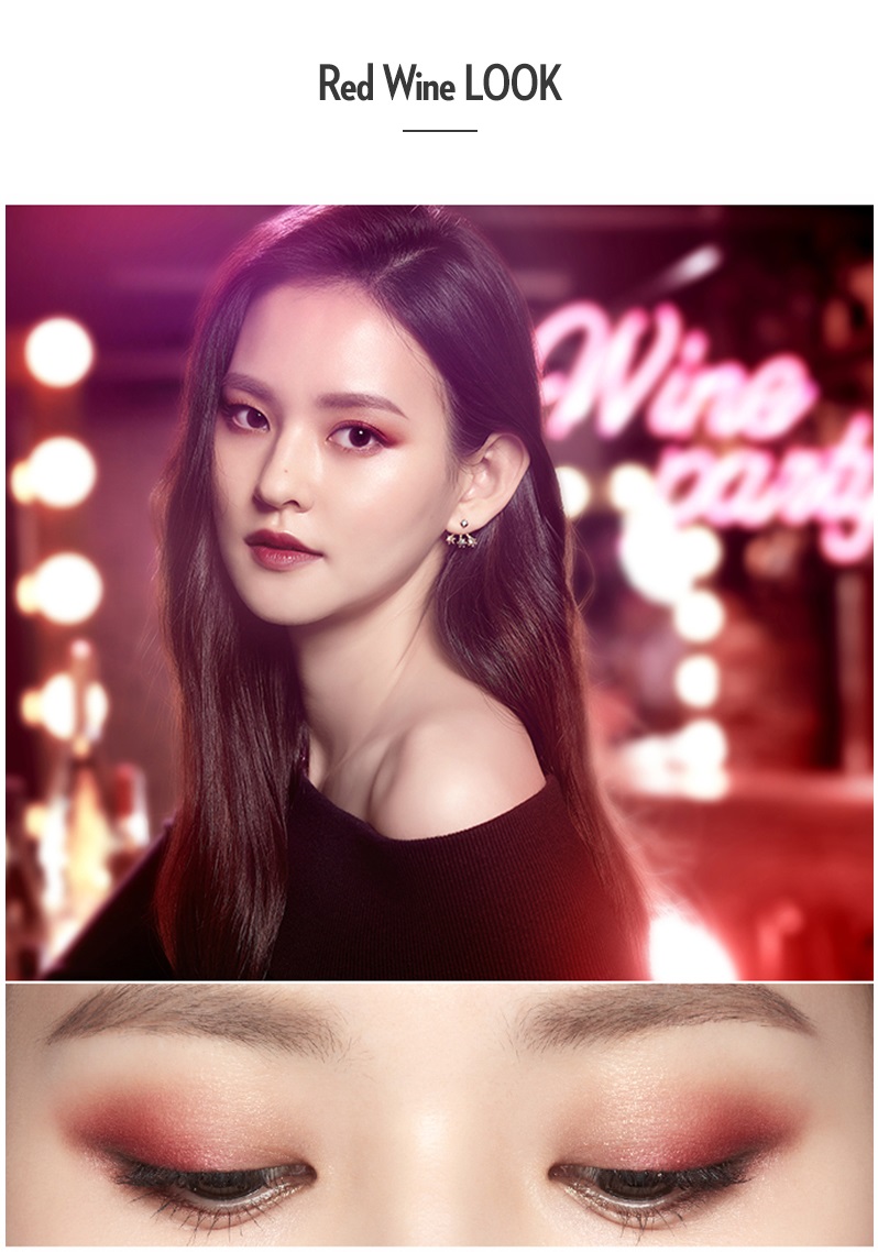 (Clearance Exp10/22) Etude House Play Color Eyes # Wine Party อายแชโดว์พาเลท บรรจุ 10 เฉดสีสวย เนรมิตให้ดวงตาคู่สวย ดูโดดเด่น เรียบหรู คลาสสิค