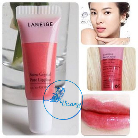(Tester) Laneige Snow Crystal Pure Lipgloss 3g # LR107 Veil Rose สีชมพูอมส้ม ลิปกลอสที่ให้ความแวววาวพร้อมสีสัน ให้ความเงาแวววาวเคลือบลงบนริมฝีปาก
