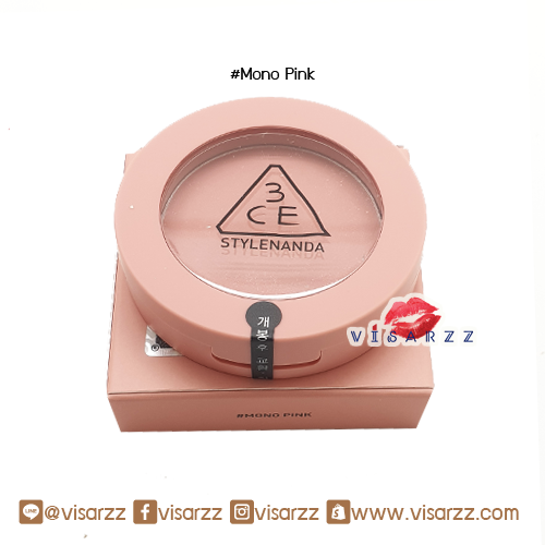 3CE Mood Recipe Face Blush # Mono Pink บรัชออนเนื้อนุ่มสีละมุนหวานๆ ใหม่ล่าสุด