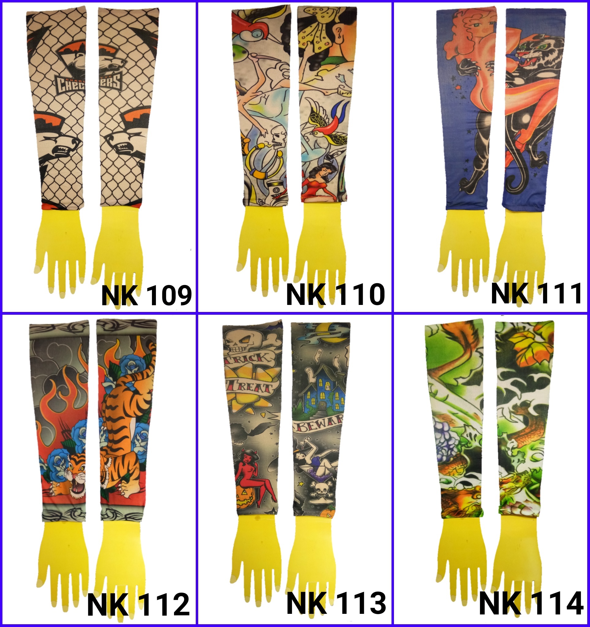 ปลอกแขนลายสัก ปลอกแขนลายแทททู ปลอกแขนมีลาย