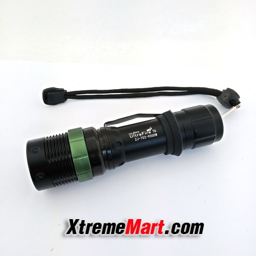 ไฟฉายซูม UltraFire รุ่น 702 9000W Box Set กล่องเขียว+กระบอง