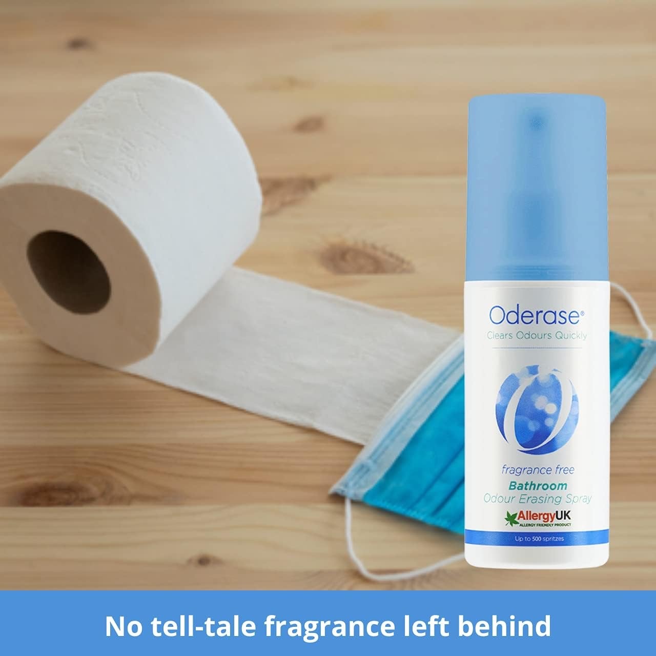 สเปรย์ขจัดกลิ่นและสารก่อภูมิแพ้ในห้องน้ำ Oderase Bathroom Odour Erasing Spray