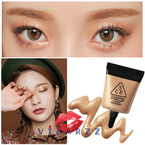 3CE Sparkling Liquid Pigment 9g # Glory อายแชโดว์ พิกเม้นท์แบบเนื้อเจล ผสมกลิตเตอร์วิ้งค์ๆ สามารถผสมกันเพื่อสีที่สวยยิ่งขึ้น