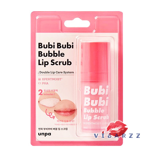 (ขายส่ง 165.-) Bubi Bubi Bubble Lip Scrub 12mL ลิปโฟมสครับปาก เพื่อริมฝีปากเรียบเนียนอมชมพูธรรมชาติและนุ่มขึ้น ปลอดภัยด้วยสารสกัดธรรมชาติจากลูกพีชและมะละกอค่ะ