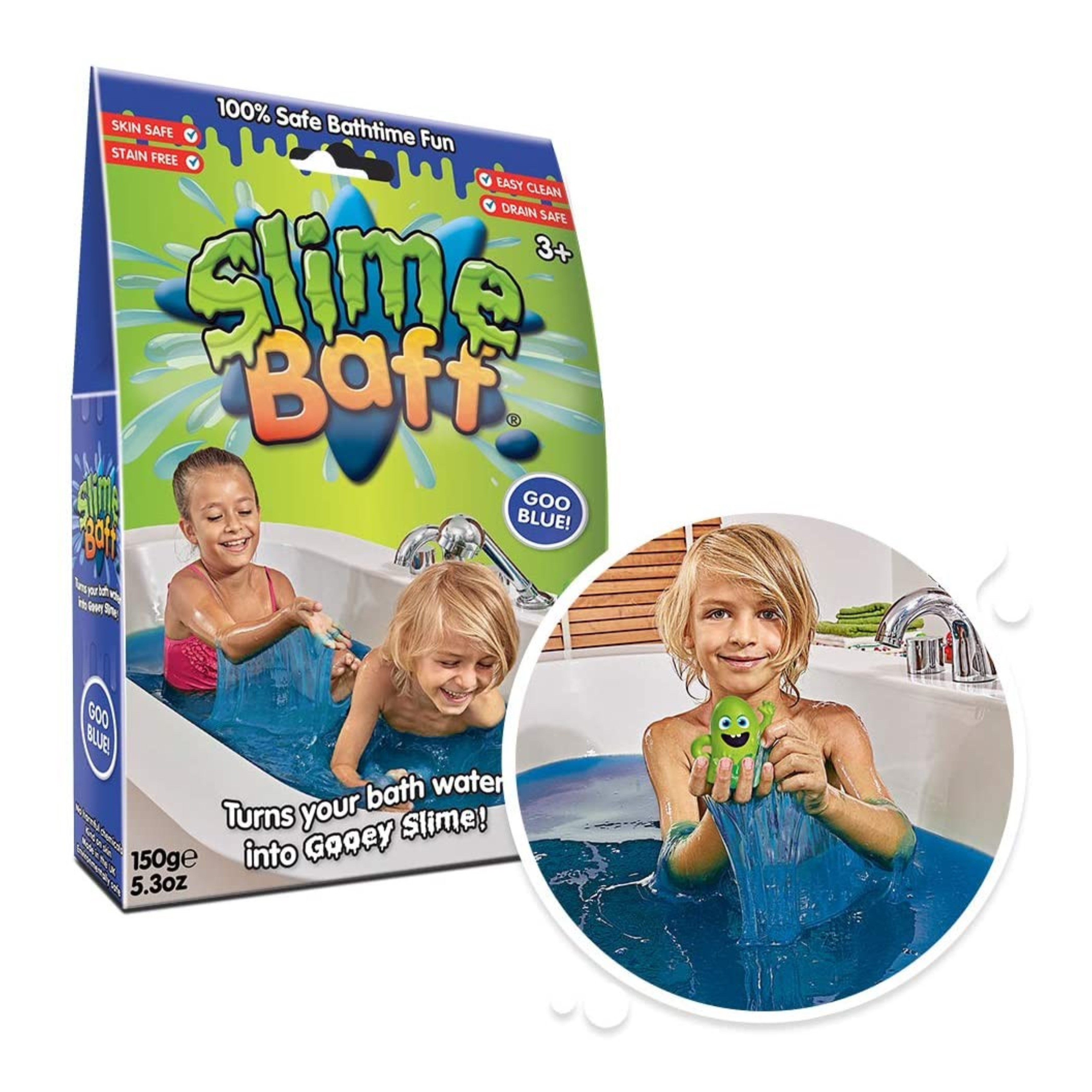 ผงสไลม์แสนสนุกสำหรับเด็ก Zimpli Kids Slime Baff (Goo Blue)