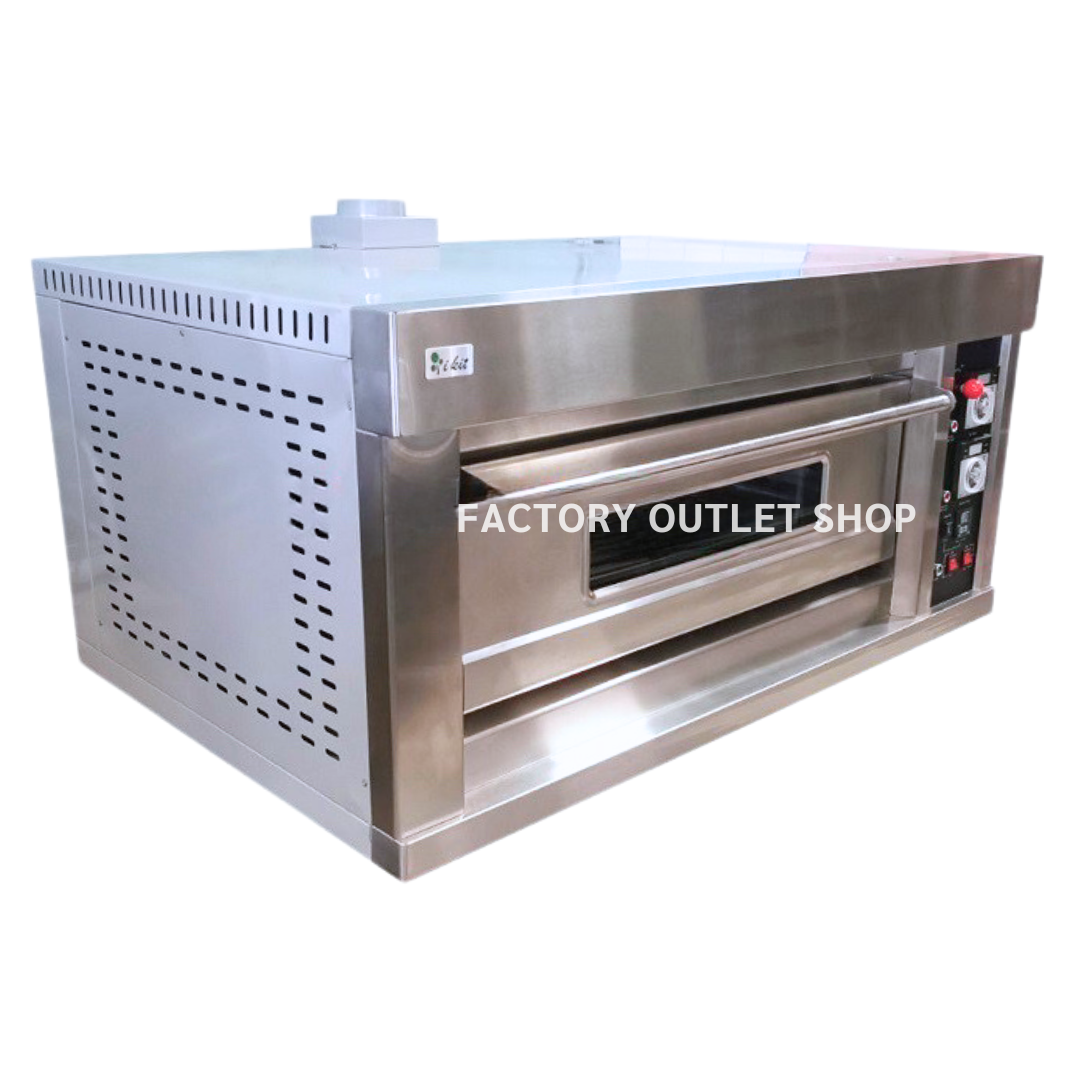 เตาอบแก๊สคุมด้วยไฟฟ้า 1 ชั้น 2 ถาด Gas Oven Electric Control 1 tier 2 trays