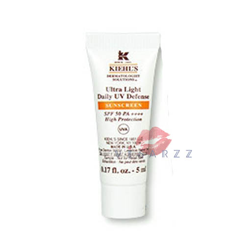 (Tester 5mL) Kiehl's Ultra Light Daily UV Defense Sunscreen SPF 50 PA++++ 5mL กันแดดสูตรปรับปรุงใหม่ ปกป้องได้มากกว่าถึง 3 เท่า บางเบา หน้าไม่มัน ไม่ก่อให้เกิดสิวอุดตัน