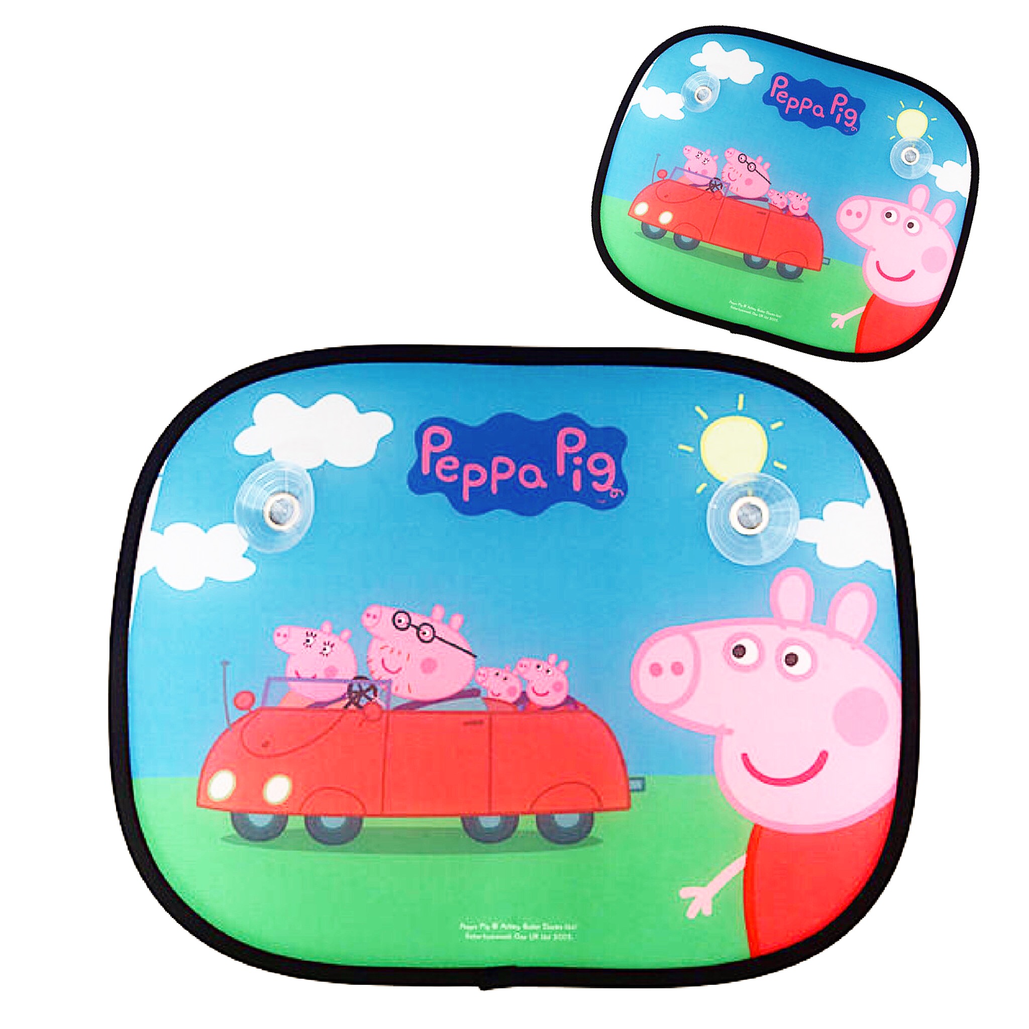 ม่านบังแดดแบบพับได้สุดน่ารัก Peppa Pig Folding Window Sunshades (Pack of 2) (Peppa's Family)
