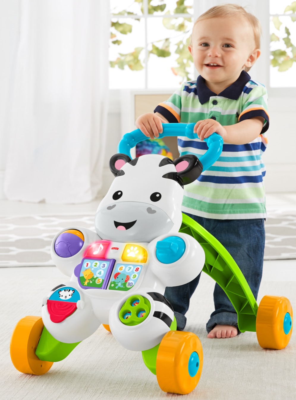รถผลักเดินม้าลายสุดน่ารัก Fisher-Price Learn with Me Zebra Walker
