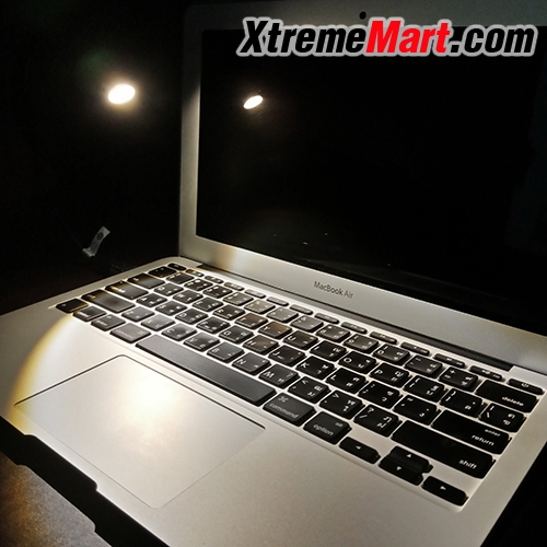 โคมไฟ USB แสงเหลือง สำหรับอ่านหนังสือ/Notebook พกพาง่าย ปรับ/ดัด/งอได้ตามต้องการ (สีดำ)