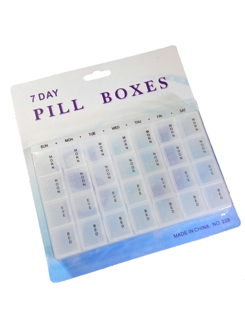 กล่องใส่ยาเม็ด 7 วัน28ช่อง
