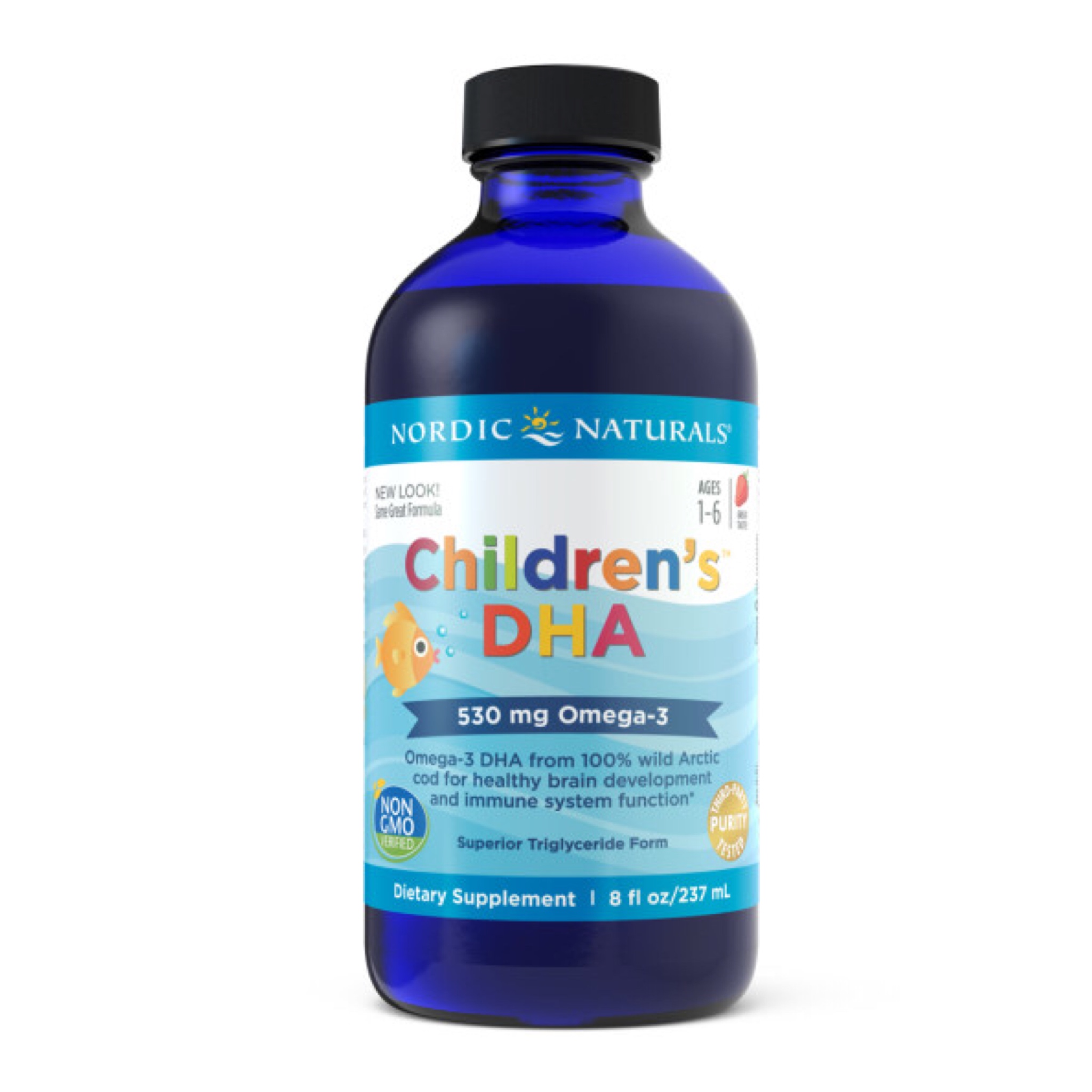 น้ำมันปลาบริสุทธิ์สำหรับเด็ก Nordic Naturals Children's DHA 530mg Omega 3 (8 Fl. Oz.)