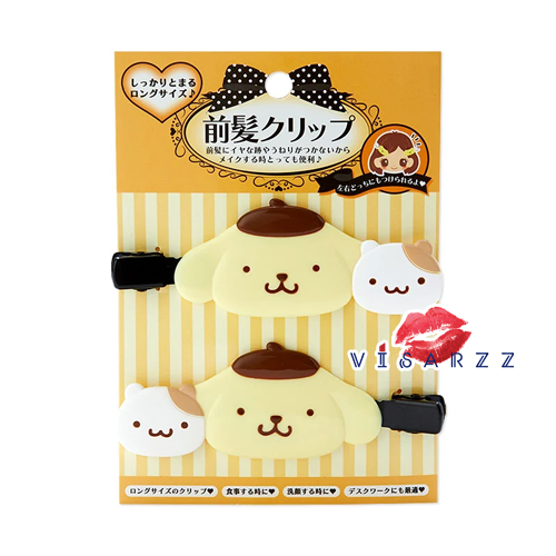 (#6241 Pompompurin) Sanrio Hair Clip กิ๊บติดผมญี่ปุ่น 1 คู่ สุดคิวท์