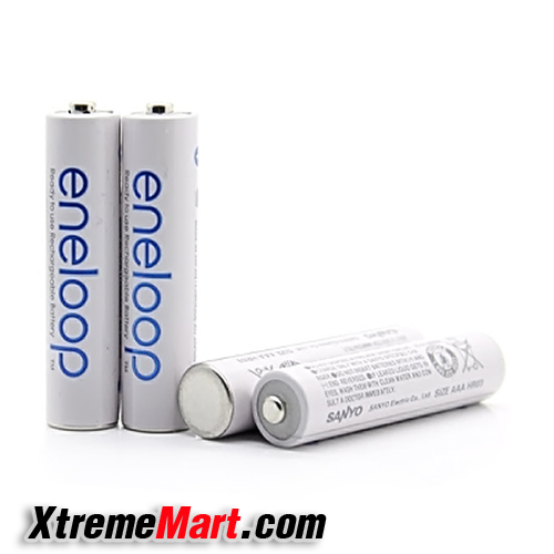 แบตเตอรี่ชาร์จ/ถ่านชาร์จ Panasonic Eneloop Size AAA BK-4MCCE/4NT (ก้อนละ)