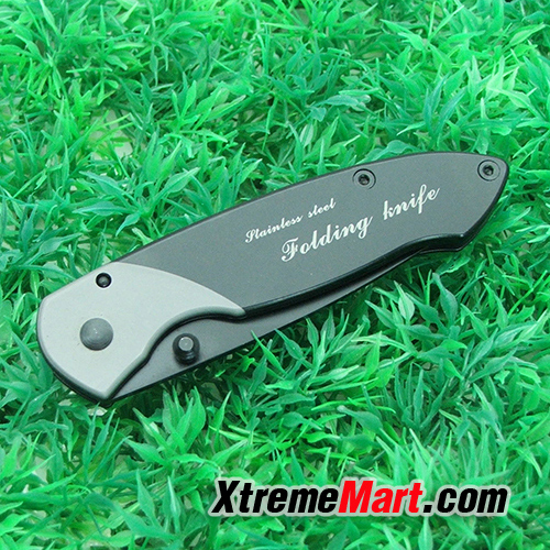 มีดพับสแตนเลส Sanrenmu 7023LUI-SH ระบบ Frame Lock Folding Knife (สีดำ)