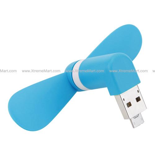 พัดลมเสียบ Smartphone (แบบสั้น) Mini USB Fan (กรุณาระบุสี)