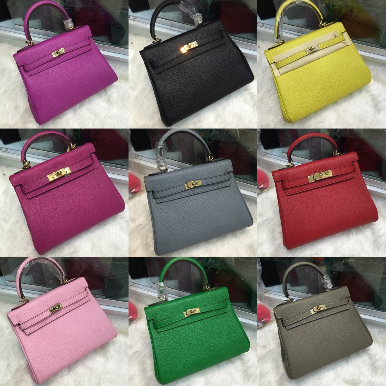 พร้อมส่ง กระเป่า hm kelly togo 25 cm มีหลายสีสอบถามได้ค่ะ
