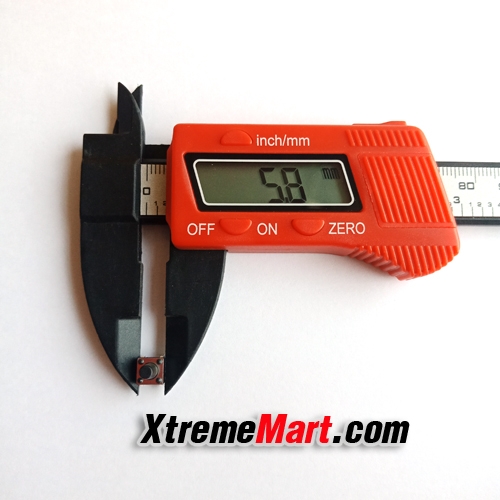 สวิตช์ไฟฉายคาดหัว แบบ 4ขา Clicky Switch for Headlamp (9.7x5.8 mm)