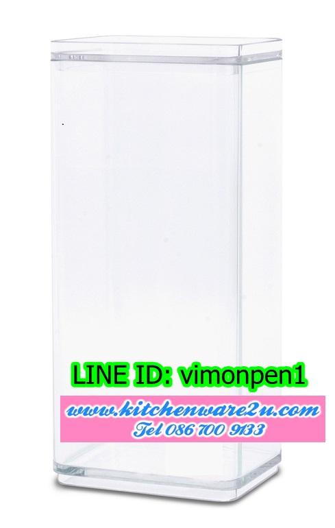 P09824 กล่องเหลี่ยมใส ดีไซน์ใหม่ (7 x 9 x 20 ซม) No.BB01061 (ราคาส่งต่อ 1 โหล: 12 ใบ:เฉลี่ย 95 บ/ใบ)